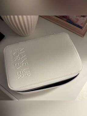 Makeup Forever White Cosmetic Travel Case